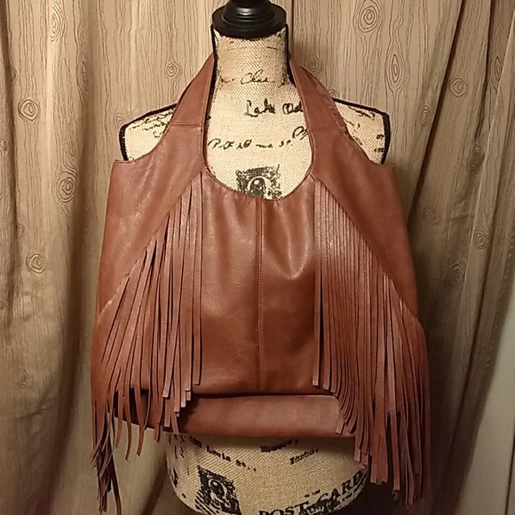 Avon Handbags - Avon Long Fringe Boho Hippie Gypsy Hobo Bag Purse